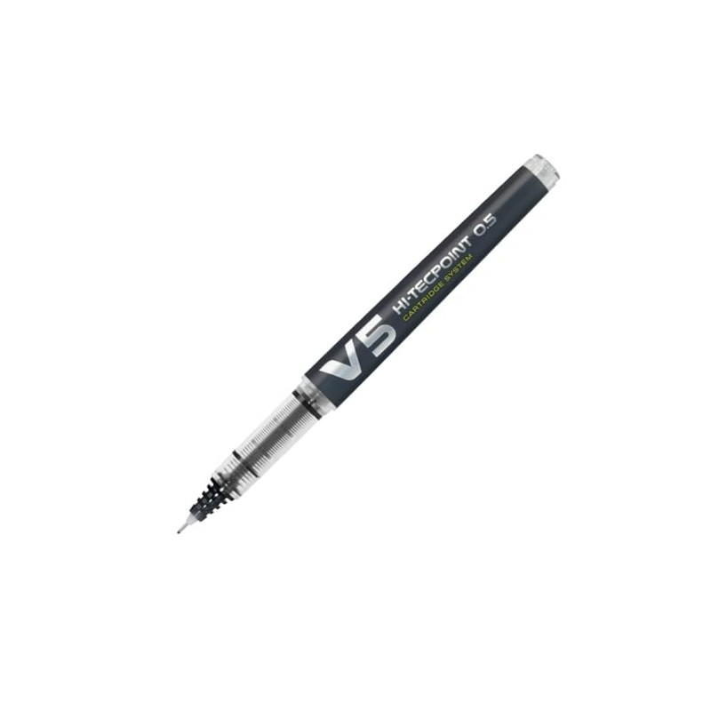 Pilot V5 liquid Ink Refillable Rollerball Pen - Black
