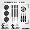 WINMAU Darts Callisto 22g 90% Professional Tungsten Steel Tip Darts