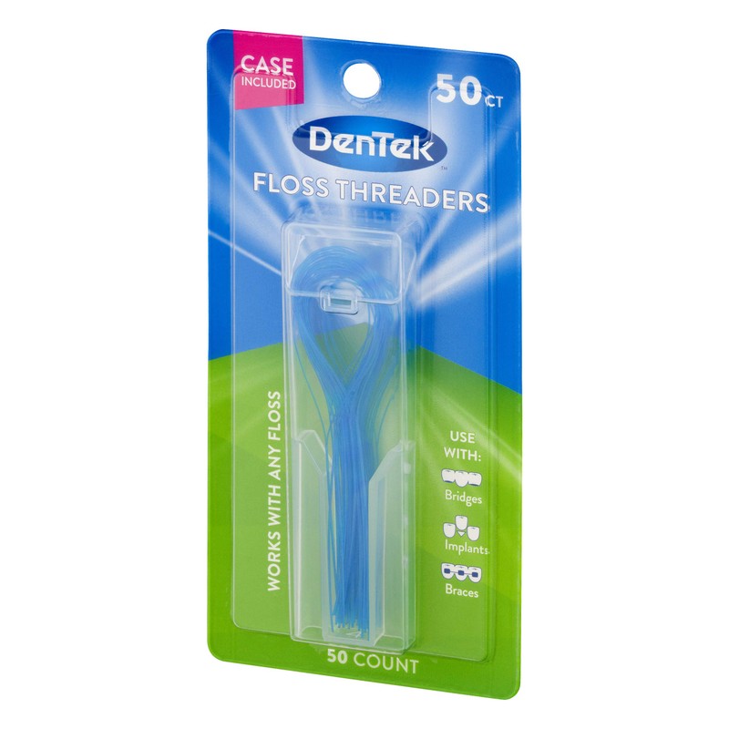 DenTek Floss Threaders | For Braces, Bridges, and Implants |