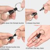 SEADESKY 6Pcs Quick Release Keychain Detachable Key Ring Pull Apart