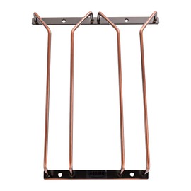 Dianoo 27.5cm ブロンズワイングラスラック キャビネット下 ゴールド 棚下 脚付き ワイングラス収納ハンガー 2列