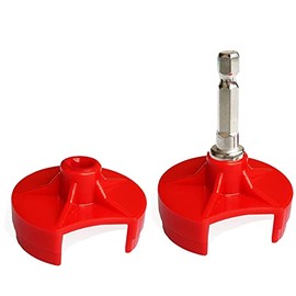 JILINWEI [2 Pack] Addi Knitting Machine Adapters with Hex Steel Bit Power Screwdriver Attachment for Drill,Quick Knit Power Adapter,Crank Handle Adapter for Addi Express(22Needles)/King Size(46Needle)