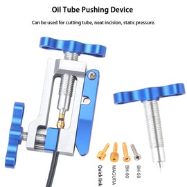 GSDGV Bicycle Oil Hose Tool, Oil Hose Pusher Device, Bicycle Oil Needle Insertion Tool, Upgraded Slide Device, Repair T Heads for Bicycle (Size : Aluminum Alloy)