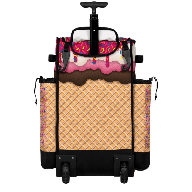 Boombah Rolling Superpack Baseball/Softball Gear Bag - Telescopic Handle -