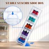 AOHMPT Upgraded 12 Pack Shoe Box,Acrylic Clear Shoe Boxes,Drop Front