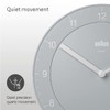 Braun Classic Analogue Wall Clock with Quiet Quartz Movement, Easy