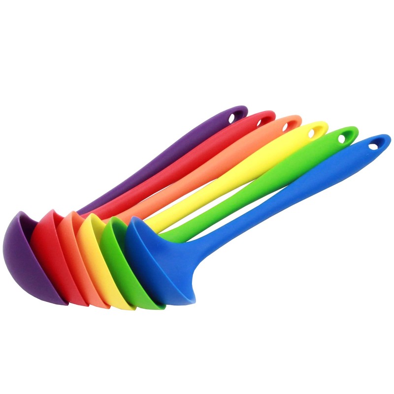 Chef Craft Premium Silicone Cooking Ladle, 11.25 inch, Green