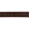 Repa Market 18" x 4" Inch Brown Plastic Door Grille