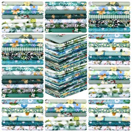 70 Pcs 10 x 10 Inch Cotton Fabric Square No Repeat Patchwork Fabrics Multi Color Printed Floral Square Patchwork Fabric Quilting Fabric Bundles for DIY Crafts Cloths Handmade Accessory (Fresh Style)