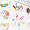 Coloured Paper Clips,100 PCS Paper Clips,Coloured Metal Paper Clips Paper