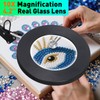10X Magnifying Glass with Light and Stand, KUVRS Magnetic Helping