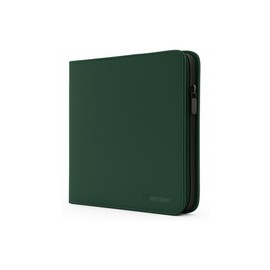 Boltquan Tarot Card Binder PU Leather – Holds 80 Cards, Zippered Storage Case for Tarot & Oracle Cards – Portable Album with Expandable Sleeves, Double-Sided Sheets (Green)