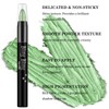 Waterproof Eyeshadow Pencil Creamy Long Lasting Eyeshadow Makeup (Green)
