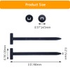 Alamic Universal Cable Tie Buckle, Heavy Duty Self-Locking Zip Ties,
