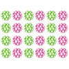Beistle S58071AZ3, 24 Piece Hibiscus Plates, 7'' (Lime Green/Cerise)