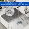 2 Pieces Kitchen Sink Strainer, 78mm Diameter Sink Filter, Sink