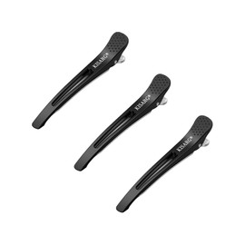 KISARG Dakar Men's Hair Clip Hairpin Hairpin Professional Bangs Hair Clip Blocking Non-marking Hair Pin Large 3 Pack Black