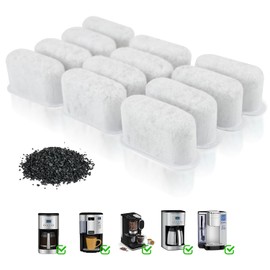 Kactoily Coffee Maker Charcoal Water Filters, Replacement for Coffee Machines Parts, 12 Pack