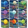 27 Sheets Space 9 Planets Solar System Stickers for Kids,Make
