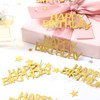 200 pcs Gold Happy Birthday Confetti Gold Table Decorations for