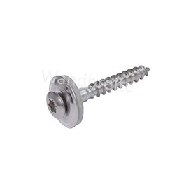 Spengler Screws Made of Stainless Steel V2A Rustproof 2-Piece with EPDM Sealing Washer D15 mm TX20 Drive Torx DIN 7995 ISO 3506 (4.5 x 45 mm, 100)