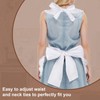 aspire White Apron Retro Ruffle Cooking Apron Maid Costume for