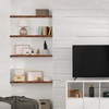 Sorbus Wood Floating Shelves for Wall - 24” Solid Wood