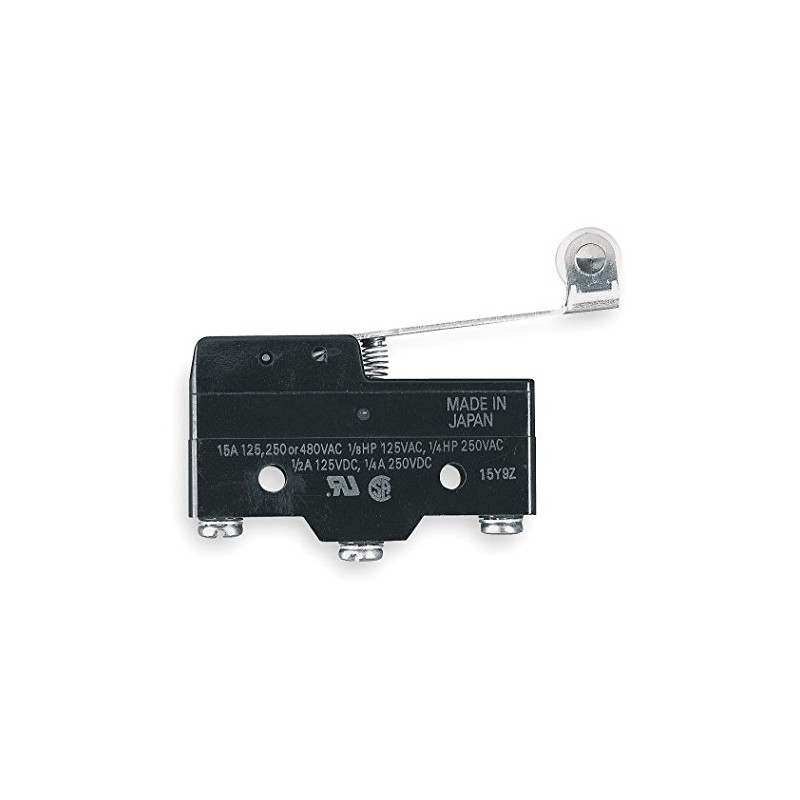 OMRON INDUSTRIAL AUTOMATION Z-15GW2-B7-K MICRO SWITCH, ROLLER LEVER, SPDT 15A
