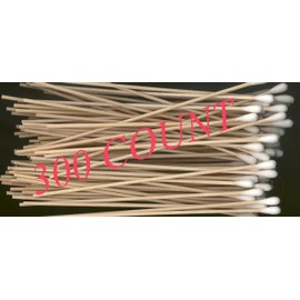 6“ Swabs Cotton Stick Cotton Tipped Applicator Single Tip with Wooden Handle (300 Count)
