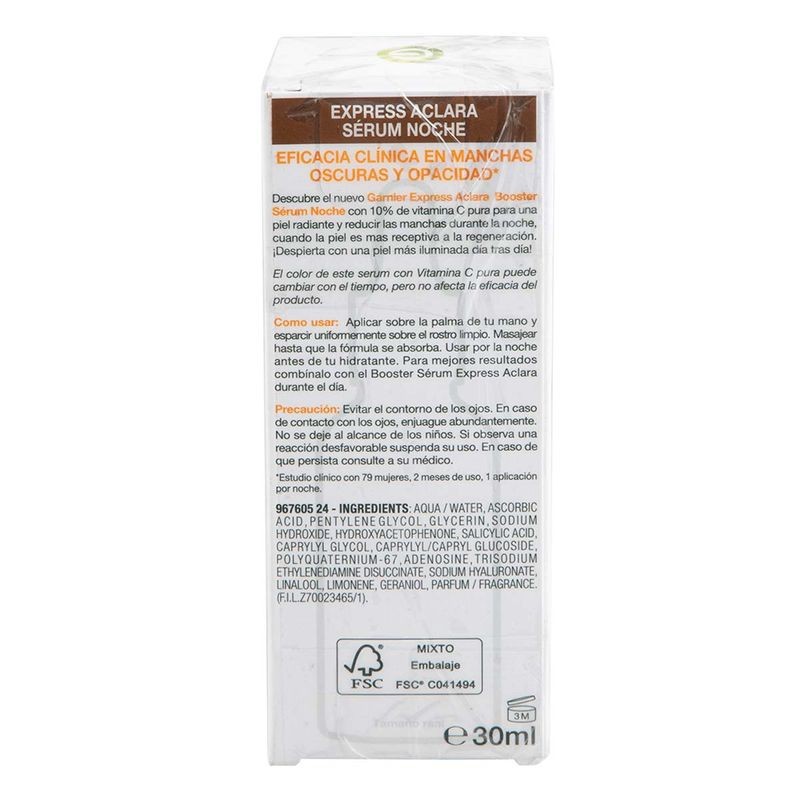 Sérum Garnier Express Aclara Noche 30ml