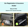 Premium Car Registration and Insurance Holder,Black Registration Insurance Card Holder,Glove