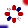 4th of July Press On Nails Extra Short Square,YEFIUO Red