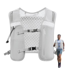 Running Water Vest | 4L Trail Running Vest | Adjustable Chest Straps Reflective Water Bladder Bag for Men Outdoor Activities Cycling Trail Race Camping Jogging Hiking