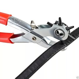 AMERIGEEKS 1PCS Leather Hole Punch Belt Tool 6 Sizes Puncher Revolving Pliers