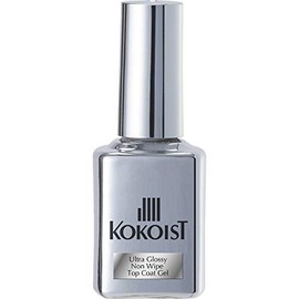 KOKOIST Ultra Gloss Non-Wipe Top Coat Gel 0.5 fl oz (15 ml) UV/LED Compatible Gel Nail