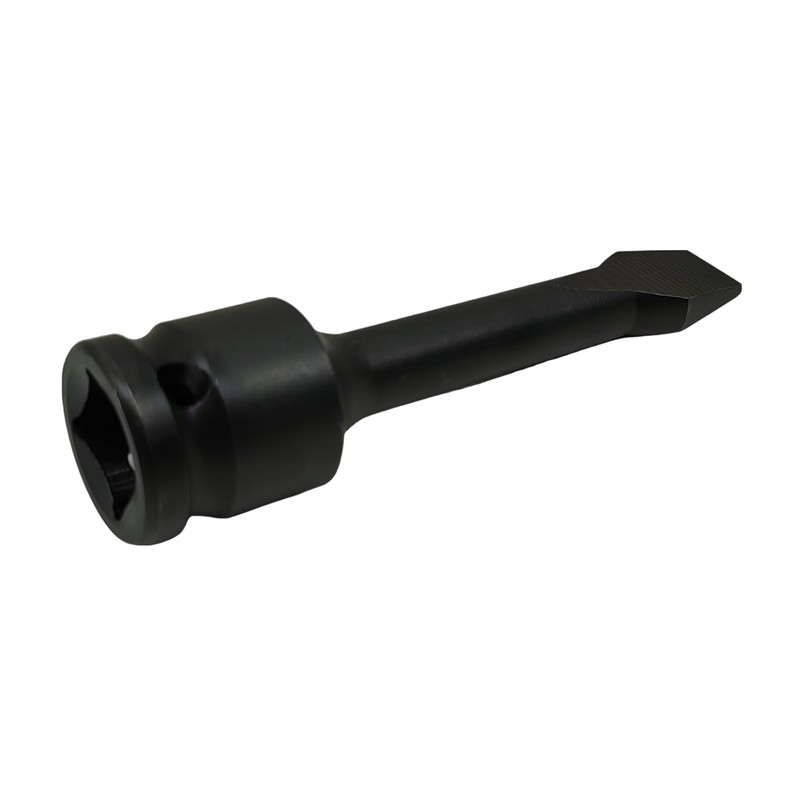 1/2-inch Drive Slotted Screwdriver Bit Socket, Heat-Treated Cr-Mo Alloy Steel,