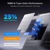 Callsun 50 Watt Solar Panel 12V, N-Type 16BB 50W Solar