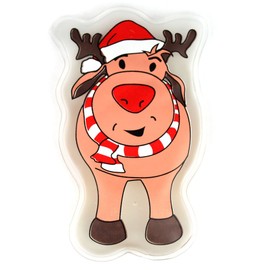 eBuyGB Pack of 6 Reusable Gel Hand Warmer, Reindeer