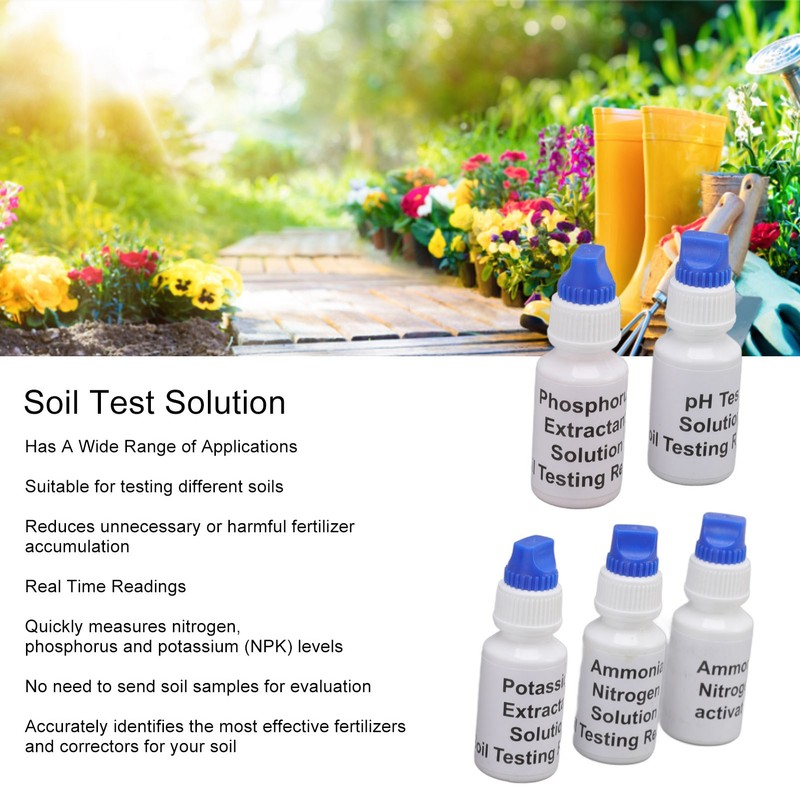 Soil Test Liquid Solution PH Nitrogen Phosphorus Potassium Measuring Soil