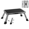 RV Step Stool Foldable 1-Step Ladder Sturdy Metal Stable Step