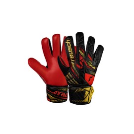 Reusch Attrakt Solid Junior Grip Goalkeeper Gloves Football Gloves for Children and Teenagers for Boys Girls Suitable for All Weather Conditions and Pitch Surfaces