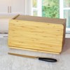 Totally Bamboo Bread Box for Kitchen Countertop – Bamboo Wood
