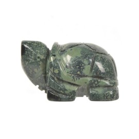 Justinstones Kambaba Jasper Healing Crystal Guardian Turtle Tortoise Pocket Stone Figurines Carved Gemstone Crafts Home Decor 1.5 inch