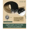 Ugeat Balayage Hair Extensions Micro Human Hair Dark Brown Mix