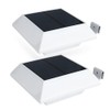 Solar Gutter Lights Motion Sensor Outdoor Security Light (2 Pack),