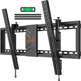 ELIVED Tilting TV Wall Mount for Most 37"-84" TVs with Level Adjustment, Low Profile TV Mount Max 24" Wood Studs, Wall Mount Bracket Max VESA 600x400mm, 99 Lbs Loading, YD1038