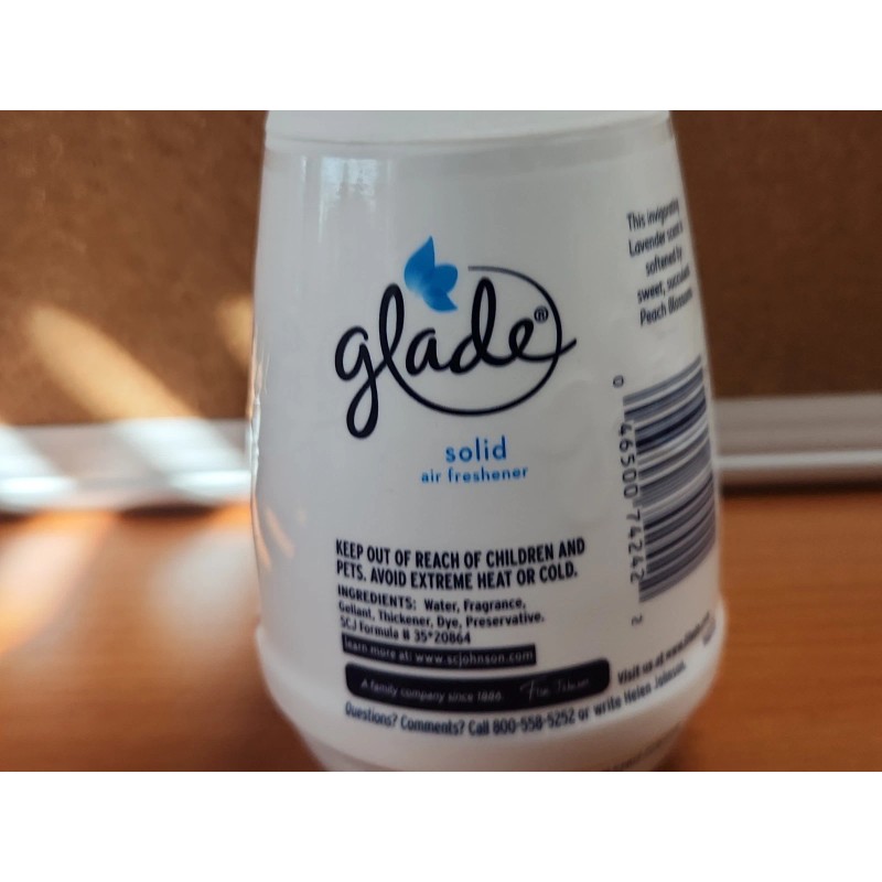 Glade Solid Air Freshener Lavender & Peach Blossom 6 Oz