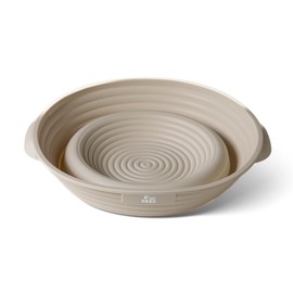 Find It Stores Silicone Bread Proofing Basket Set – Non-Stick, BPA-Free, Ideal for Home Baking (Beige, Round)