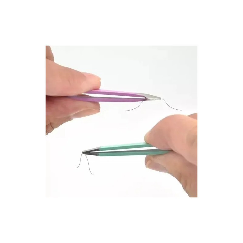 Pinza Para Depilar Cejas Profesionales De Acero Inoxidable Color Multicolor