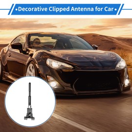 VekAuto 1 Pc Clipped Dummy Antenna Aerial for Decoration Only Universal Car Truck Mount Black Rear